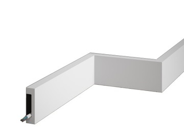 Listwa podłogowa biała Mardom MD008 8 cm