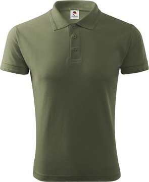 Koszulka POLO męska do tenisa PREMIUM khaki