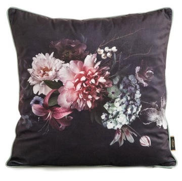 POSZEWKA DEKORACYJNA OZDOBNA NA PODUSZKĘ VELVET137 45X45 CZARNA