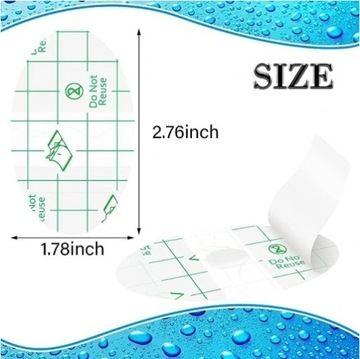 ЗАЩИТА УШЕЙ ОТ ВОДОНЕПРОНИЦАЕМЫХ НАКЛЕЙКИ 60 ШТ.