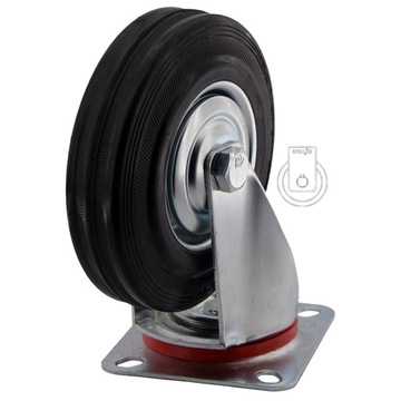 НАБОР ИЗ 4 ШТ. Полочная тележка WHEELS fi 125 41STGU125