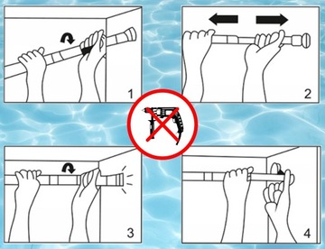 ТЕЛЕСКОПИЧЕСКИЙ ДУШЕВОЙ РАСШИРИТЕЛЬ ДЛЯ ДУШЕВОЙ ЗАВЕСКИ 75 - 115