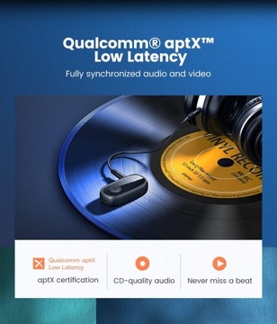 АДАПТЕР AUX BLUETOOTH 5.0 UGREEN Qualcomm aptX LL