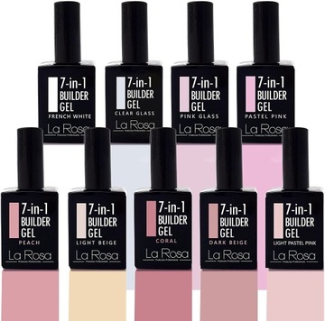 La Rosa Nail Gel Builder Foundation 7in1 Персиковый УФ/LED 15 мл