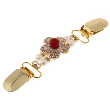 Леди Стильная Утка Заколки Корона Цветок Шаль Блузка Свитер Золотой Цветок