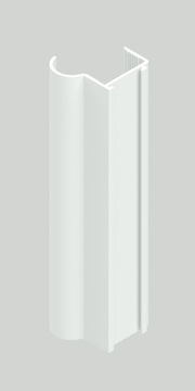 Комплект фурнитуры для раздвижных дверей, класс БЕЛЫЙ, 2,5 м/3D