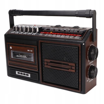 RADIOODTWARZACZ RADIO ODTWARZACZ USB FM BRĄZOWY