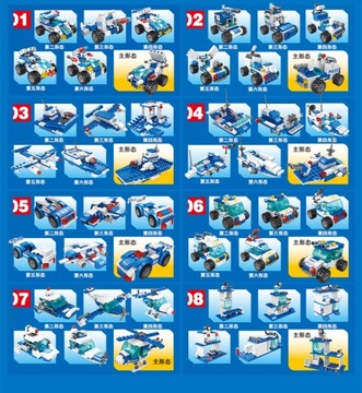 мой город полицейские блоки мальчик трансформер роботы игрушечная машинка полицейская машина