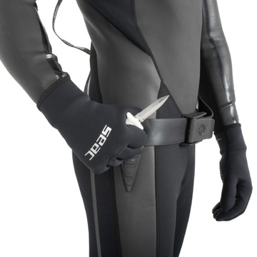 Нож для дайвинга SEAC Samurai Evo из закаленной нержавеющей стали белого цвета.