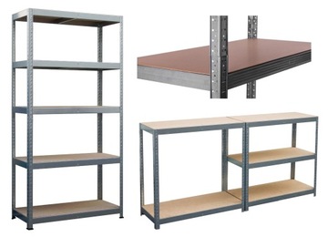 REGAŁ MAGAZYNOWY METALOWY 5 PÓŁEK 180x80x40 OCYNK
