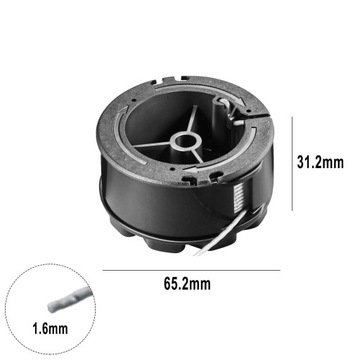 Леска Запасные катушки с леской для триммера 1,65мм 6,1м 3 шт.