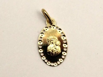 ZŁOTA ZAWIESZKA MATKA BOSKA 0,93G 585 14K