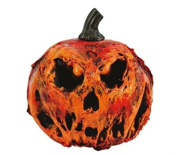 DYNIA ŚWIECĄCA LED POMARAŃCZOWA 16 x 22 CM HALLOWEEN UPIORNA DEKORACJA