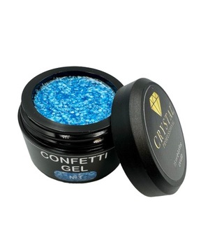 Confetti Gel #3 CRYSTAL PROFESSIONAL Żel do zdobień 15ml