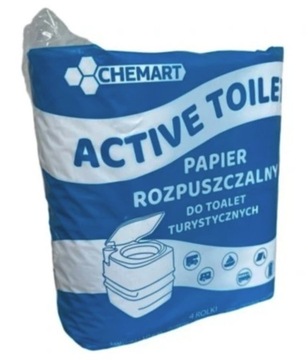 PAPIER ROZPUSZCZALNY DO TOALET TURYSTYCZNYCH ECO 4 ROLKI