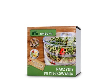 NACZYNIE DO KIEŁKOWANIA - KIEŁKOWNICA BIO-NATURA 3 POZIOMY KIEŁKI W DOMU