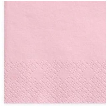 Розовые яркие салфетки для BABY SHOWER GIRL x20