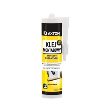 Klej montażowy AKRYLOWY 300 ml Bezbarwny AXTON