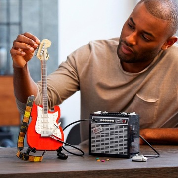 LEGO IDEAS GUITAR и FENDER STRATOCASTER STOVE 21329
