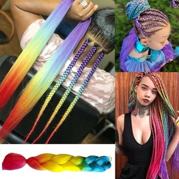 Синтетические волосы для цветных кос OMBRE