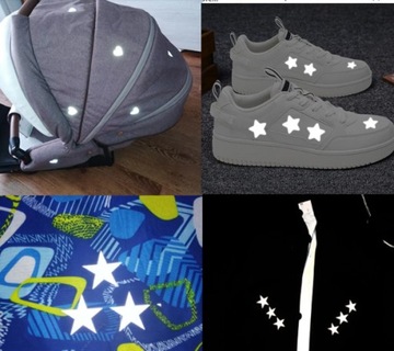 TERMO NAKLEJKA odblaskowa NAPRASOWANKA serce12