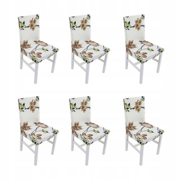 6 шт., чехол для стула с высокой эластичностью