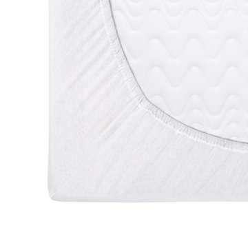 Prześcieradło jersey z gumką 70x140 Białe