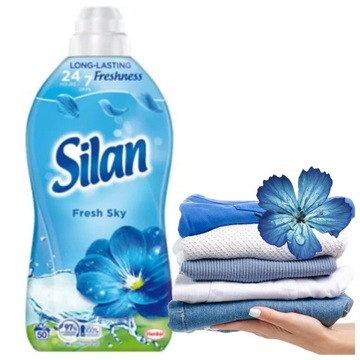 SILAN Fresh Sky Płyn do zmiękczania płukania tkanin 1100ml niebieski