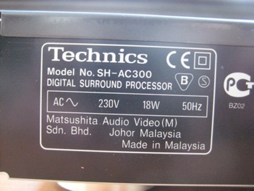 SH-AC300 Цифровой процессор объемного звучания Technics a1