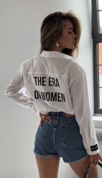 Рубашка Belluci Premium «The Era Of Women», классический хлопковый размер белого цвета. 36