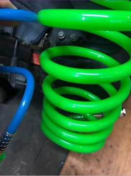WĄŻ PRZEWÓD 8x12MM 15M SPIRALNY POLIURETANOWY PNEUMATYCZNY DO KOMPRESORA