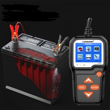 ТЕСТЕР АККУМУЛЯТОРА 6 В 12 В Konnwei KW650 Распечатать