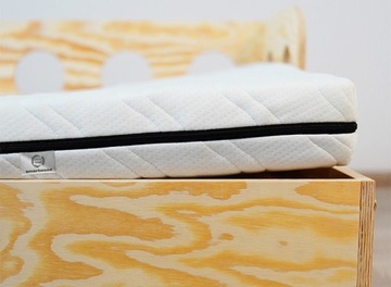 Кровать односпальная детская TIPI house 160х90 Деревянная с перилами+каркас