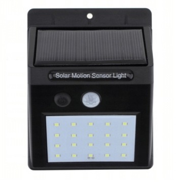 LAMPA SOLARNA Z CZUJNIKIEM ZMIERZCHU RUCHU LAMPKA