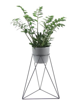 Kwietnik Metalowy Stojak Donica 60cm szary LOFT
