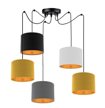 LAMPA PAJĄK Wisząca LED LOFT EDISON Spider MIRROR