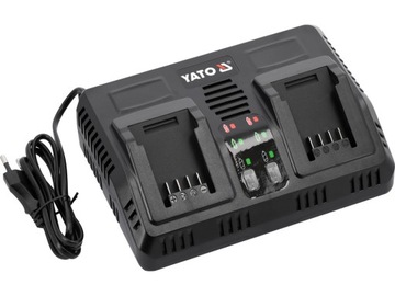 Podwójna Ładowarka Do Akumulatorów 18V System YATO prąd ład. 2,4A YT-828499