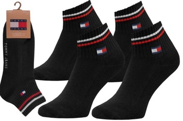 TOMMY HILFIGER SKARPETY MĘSKIE STOPKI 35-38 CZARNE