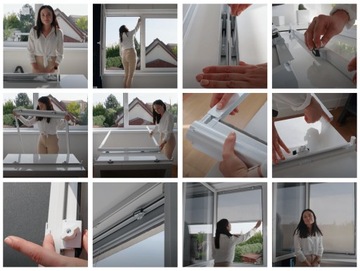 НАРУЖНЫЕ РОЛЛЕТНИЦЫ ЭКРАННЫЕ ЖАЛЮЗИ SPARROW EASYFIT 95X100-130 БЕЖЕВЫЕ