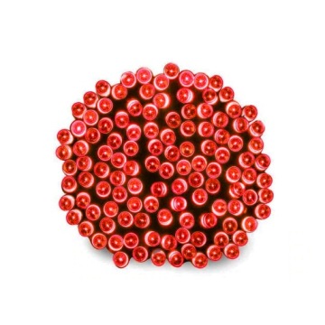 Lampki choinkowe 8 trybów mocne 200 LED czerwone