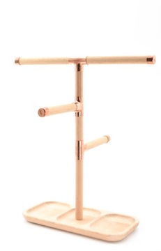 Подставка для ювелирных изделий деревянная вешалка медное ожерелье подвески браслеты