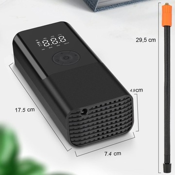 ПОРТАТИВНЫЙ АВТОМОБИЛЬНЫЙ КОМПРЕССОР ЖК-ЭЛЕКТРИЧЕСКИЙ АККУМУЛЯТОР POWERBANK LED