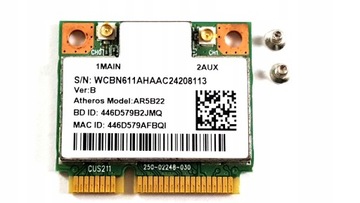 БЕСПРОВОДНАЯ КАРТА 2,4G/5 ГГц AR5B22 PCI-E WIFI