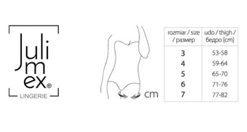 JULIMEX OPASKI NA UDA COMFORT PRZECIW OBTARCIOM CZARNE ROZMIAR 4