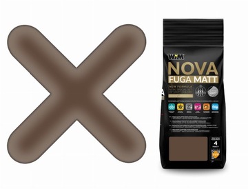 FUGA cementowa NOVA MATT elastyczna CZEKOLADA 5 kg