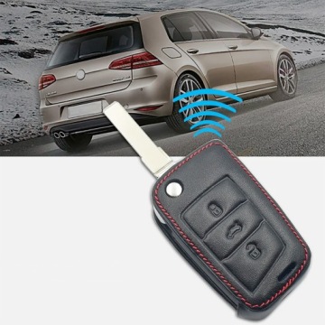 Кожаный чехол для ключа VW Golf 7 SEAT Ateca Leon SKODA Octavia