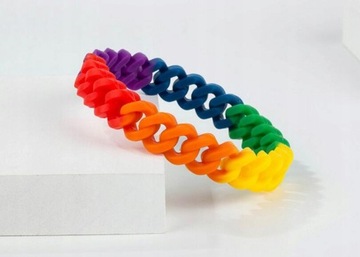 Разноцветные резиновые браслеты с подвесками для мужчин и женщин