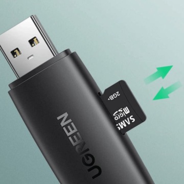 Адаптер для чтения карт памяти 2 в 1 USB 3.0 + USB-C 5 Гбит/с — SD microCF OTG