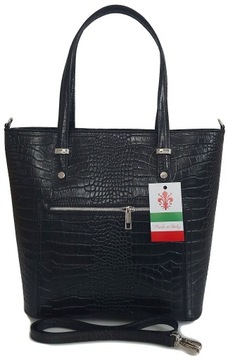 Итальянская сумочка А4 Vera Pelle, кожа крокодил