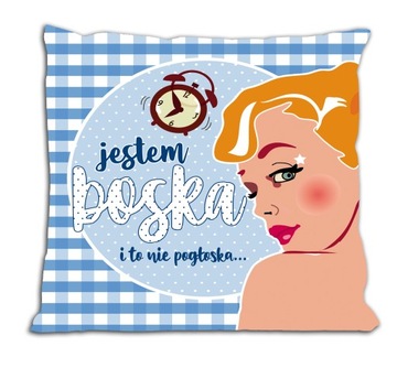 Dzień Kobiet Dla Kobiet PODUSZKA : JESTEM BOSKA